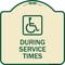 Signmission During Service Times With Graphic Heavy-Gauge Aluminum Architectural Sign, 18" x 18", TG-1818-24119 A-DES-TG-1818-24119 - alternate 1